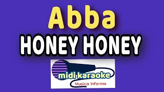 Abba  HONEY HONEY Mamma mia  karaoke [upl. by Htilil]