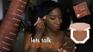 BRONZER ON DEEP SKIN  EVERYTHING YOU NEED TO KNOW FT Fenty Benefit Prime Beauty  More [upl. by Affay750]