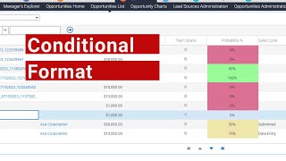 No Code along Conditional Format in Siebel List Applets [upl. by Nightingale162]