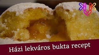 Házi bukta recept  Lekváros bukta és mogyorókrémesbanános bukta készítése otthon [upl. by Eirellav551]