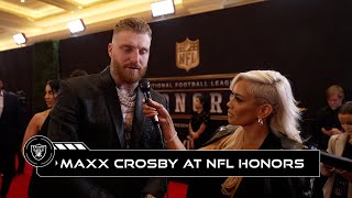 Maxx Crosby From NFL Honors Red Carpet ‘I’m Obsessed With Being Great’  Raiders [upl. by Calabrese]