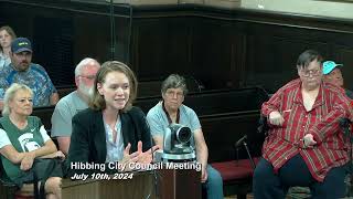 Hibbing City Council Meeting 07102024 [upl. by Eninnej]