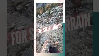 🌄 Mastering Steep Terrain with Ease 🌄 HikingTips SteepTerrain EfficientMovement HikingTechnique [upl. by Curson]