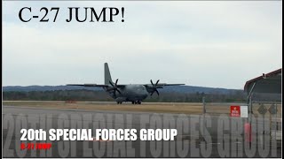 20th SFG A C27 JUMP Airborne Operation 20th SFGA [upl. by Market425]