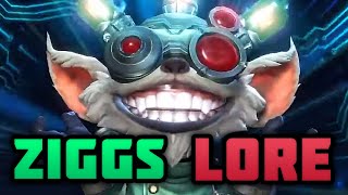 The Lore Behind Mad Scientist Ziggs [upl. by Aciretahs]