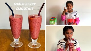 Mixed Berry Smoothie for Kids BERRY SMOOTHIE Strawberry amp Blueberry smoothies [upl. by Trutko879]