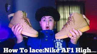 How To LaceNike AF1 High 🔥 [upl. by Dyer]