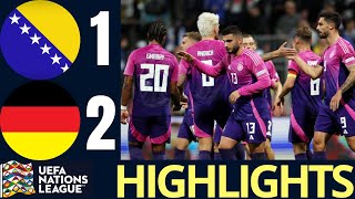 Bosnia amp Herzegovina Vs Germany 12 All Goals Extended Highlights  UEFA Nations League 2024 [upl. by Notserk]