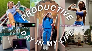 PRODUCTIVE DAY IN MY LIFE  how i stay productive as a college student [upl. by Hamner]