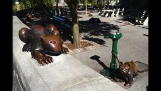 Tom Otterness  quotThe Real Worldquot  Battery Park City  New York City [upl. by Stoops]