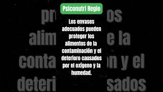 531 Importancia de los envases en la conservación de los alimentos [upl. by Asirram]