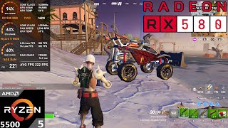 RX 580 8GB  Fortnite Performance Mode  1080p Tested in 2024 [upl. by Xirdnek]