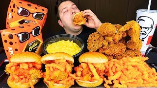 Trying KFCs New Cheetos Crispy Chicken Sandwich • MUKBANG [upl. by Adonis]