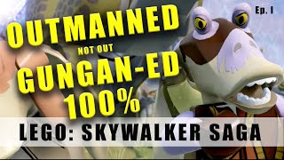 LEGO Star Wars The Skywalker Saga Outmanned But Not Out Gunganed walkthrough  Challenges Minikits [upl. by Powell937]