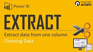 Extract Data from a Column in Power BI  Prabas MS Office [upl. by Ginni]