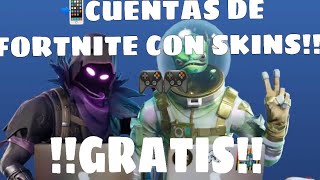 Como TENER cuentas DE FORTNITE GRATIS CON SKINS [upl. by Hares]