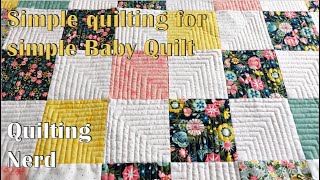 Your first Baby Quilt project – simple free motion quilting for beginners [upl. by Affra]