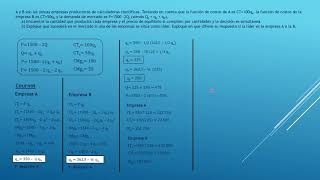 Ejercicios Oligopolio  Parte 2 [upl. by Aenit]