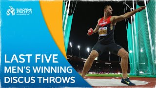 FANTASTIC Discus Throwing  Last 5 Men’s Discus Winning Throws [upl. by Ahsirpac]