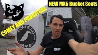 Mk1 Mx5 Bucket Seat Install Corbeau [upl. by Natasha]