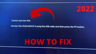 Cannot Start the PS4  Safe Mode Loop  How to Fix 2022 [upl. by Ymeon]