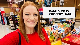 FAMILY OF 13 GROCERY HAUL [upl. by Santiago]