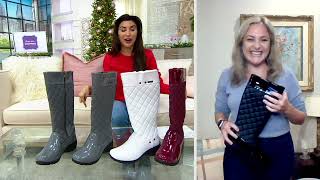 Khombu Waterproof Quilted Boots  Marylin on QVC [upl. by Leavitt]