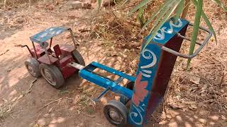 Mini tractor trolley parking videos  Arjun novo tractor  jcb tractor video  gadi jcb 4 [upl. by Alesi]