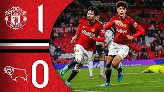 Young Reds Into Next Round 💪  Man Utd 10 Derby  FA Youth Cup Highlights [upl. by Pontias650]