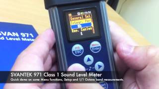 SVANTEK 971 with optional Octave band  Sound Level Meter by Absolute Instrument Systems Pte Ltd [upl. by Mansoor]