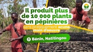 AGRICULTURE  il produit plus de 10 000 plants en pépinière sans pratiquement aucune main dœuvre [upl. by Rellia15]