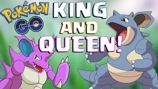 NIDOKING AND NIDOQUEEN  Pokemon Go  POKEMON EVOLUTION [upl. by Edrick]