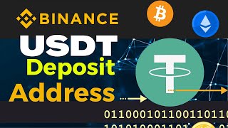 How to deposit receive usdt get usdt address on binance erc20 trc20 bep2 bep20 bnb chain [upl. by Pellet]