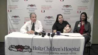 New Years Baby Kimberly Suarez Press Conference  Holtz Childrens Hospital [upl. by Yrtnahc]