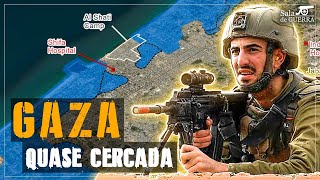 Cidade de Gaza QUASE CERCADA por Israel [upl. by Louth]