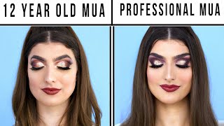 12 Year Old Makeup Artist Vs Professional Makeup Artist [upl. by Icats1]