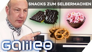 After Eight Brezel und Popcorn Snacks zum Selbermachen  Galileo  ProSieben [upl. by Nageet]