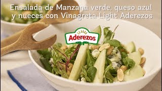 Ensalada de Manzana verde queso azul y nueces con Vinagreta Light [upl. by Ekusuy]