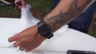 Surfboard Ding Repair Tutorial [upl. by Trumann]