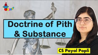 Doctrine of Pith and Substance  Article 246  Schedule 7 of Indian Constitution doctrines [upl. by Auahsoj539]