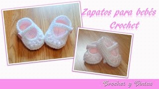 Como tejer zapaticos escarpines crochet ganchillo para bebé – Parte 2 [upl. by Dulci]