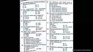 ARSB NET AGRONOMY PREVIOUS YEAR PAPER [upl. by Siddon]