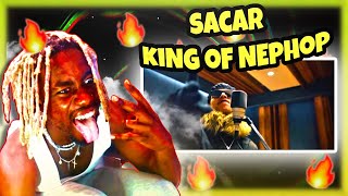 FIRST TIME REACTING TO SACAR aka Lil Buddha  King of NEPHOP ft Uniq Poet Official Music Video [upl. by Yromas]