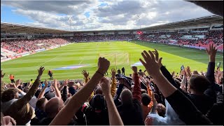 Chesterfield Fans Away at Doncaster Rovers FC  Paddy Madden Goal 28092024 [upl. by Blakeley]