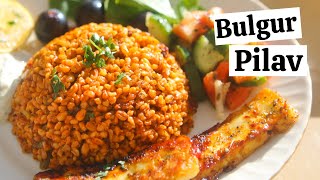 TURKISH BULGUR PILAF  Bulgur Pilavı  Bulgar Wheat Pilaf Recipe  HEALTHY amp DELICIOUS [upl. by Carlyle171]