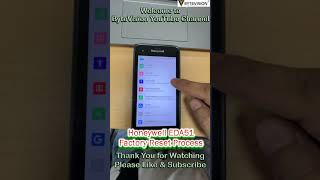 Honeywell EDA51  Factory Reset Steps Tutorial Video factoryreset factoryreset mobile [upl. by Mayes327]