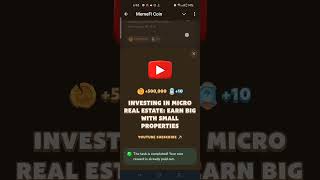 INVESTING IN MICRO REAL ESTATE EARN BIG WITH SMALL PROPERTIES  MEMEFI New Video Code Today [upl. by Mintun97]