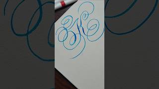 Camlin Brush pens  flourished K brushpencalligraphy camlinindia subsribeformore timeless [upl. by Ardnasak]