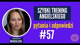 Szybki Trening Angielskiego  Pytania I Odpowiedzi  meeting 57 [upl. by Arezzini]