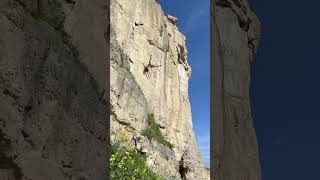 WHIPPER ALERT shorts climbing [upl. by Ynohtnael]